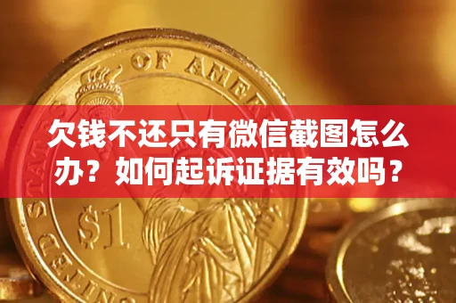 济南欠钱不还只有微信截图怎么办？如何起诉证据有效吗？