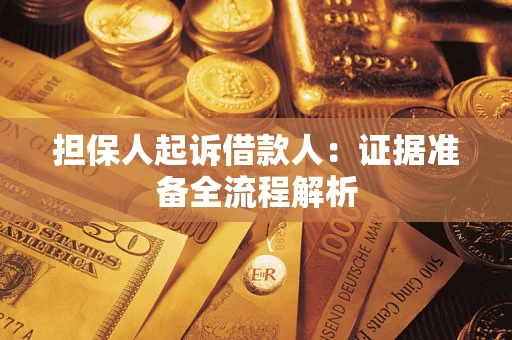 济南担保人起诉借款人：证据准备全流程解析