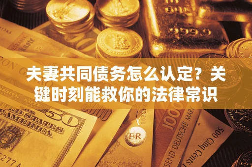 济南夫妻共同债务怎么认定？关键时刻能救你的法律常识